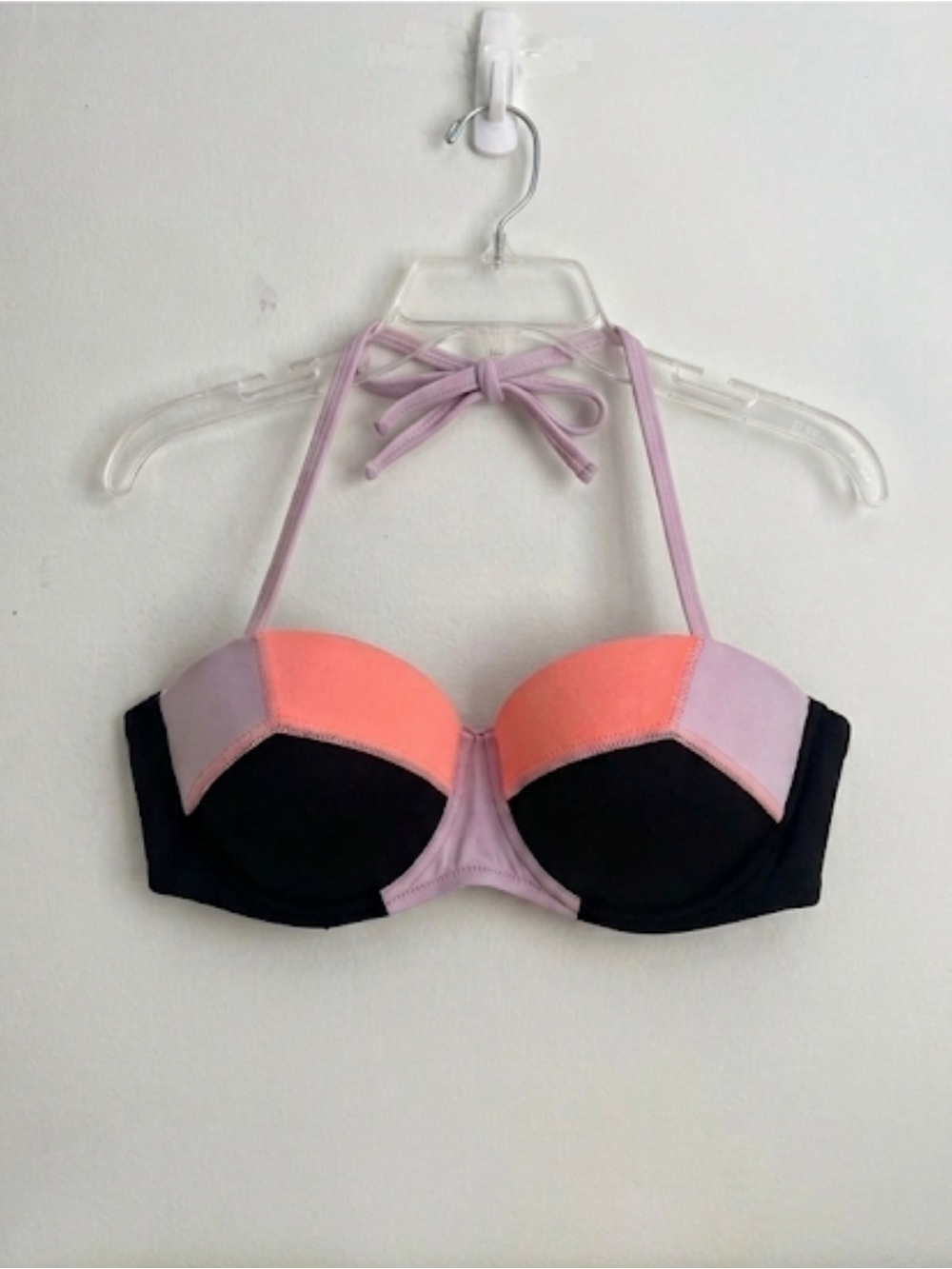 Victoria’s Secret Color-block Halter Bikini Top